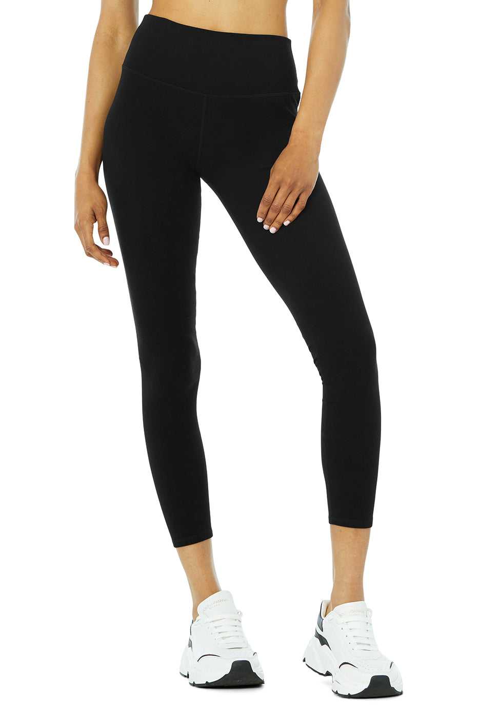 Leggings Alo Yoga Alosoft High-Waist Highlight Noir Femme | WXA-48721115