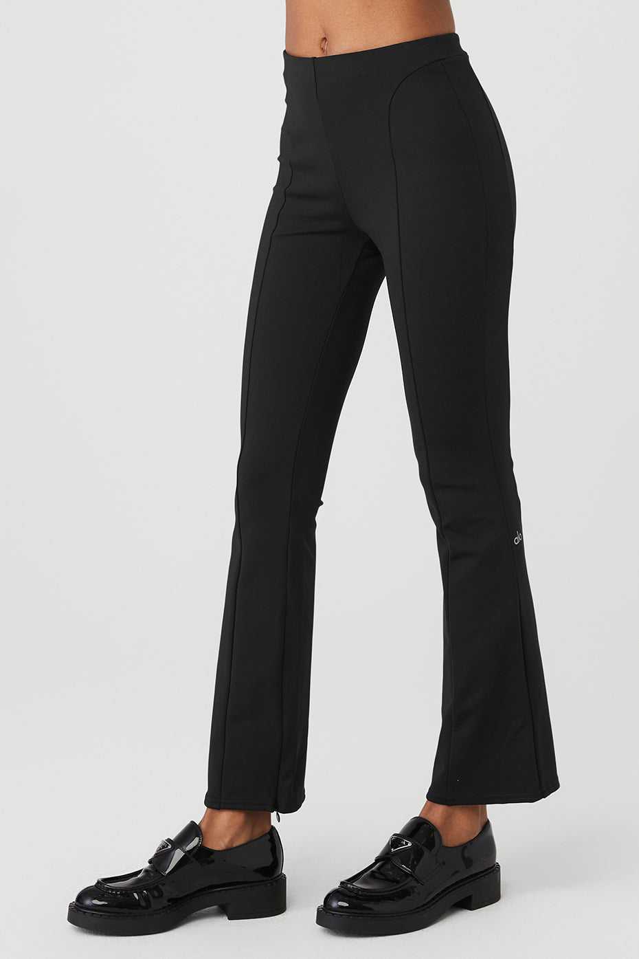 Leggings Alo Yoga High-Waist Zip It Flare Noir Femme | JBL-59487597