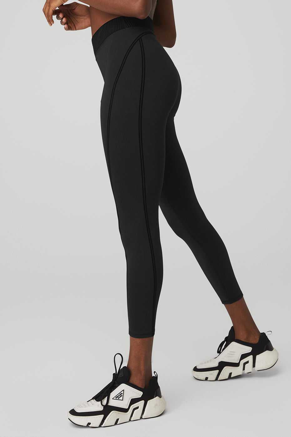 Leggings Alo Yoga Airlift High-Waist Line Up Noir Femme | PSZ-76739865