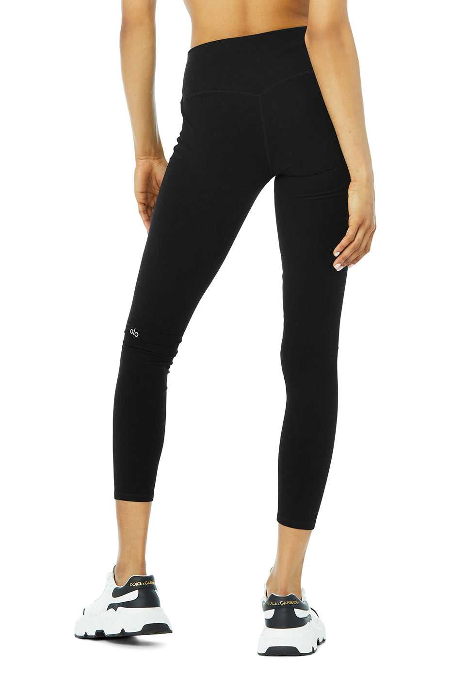 Leggings Alo Yoga Alosoft High-Waist Highlight Noir Femme | WXA-48721115