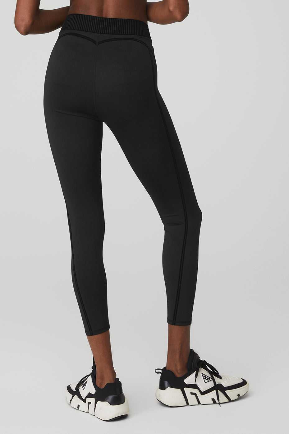 Leggings Alo Yoga Airlift High-Waist Line Up Noir Femme | PSZ-76739865