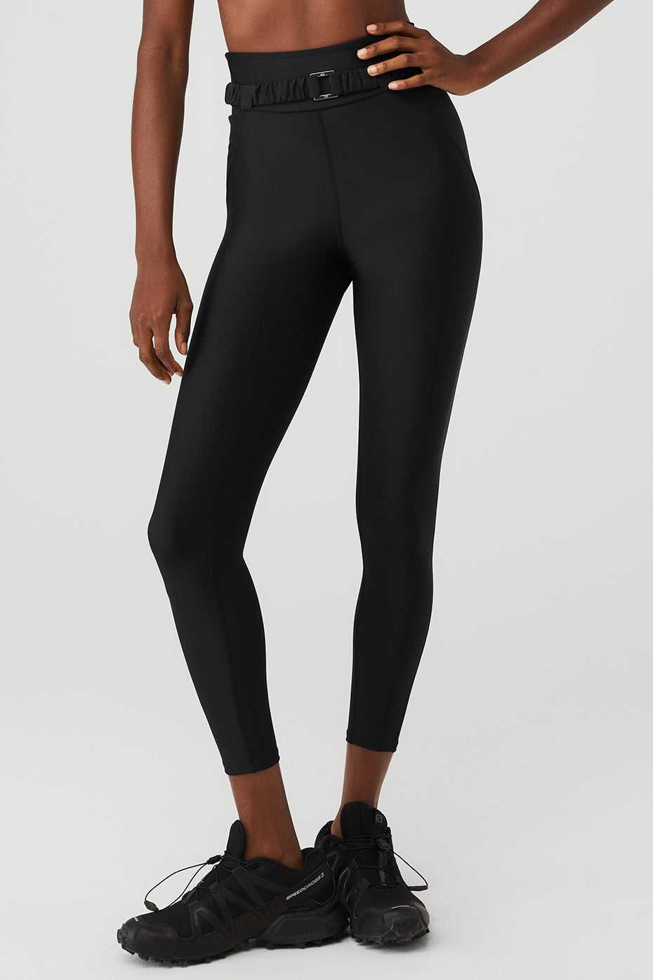 Leggings Alo Yoga Airlift High-Waist Charmer Noir Femme | ZJB-55854998