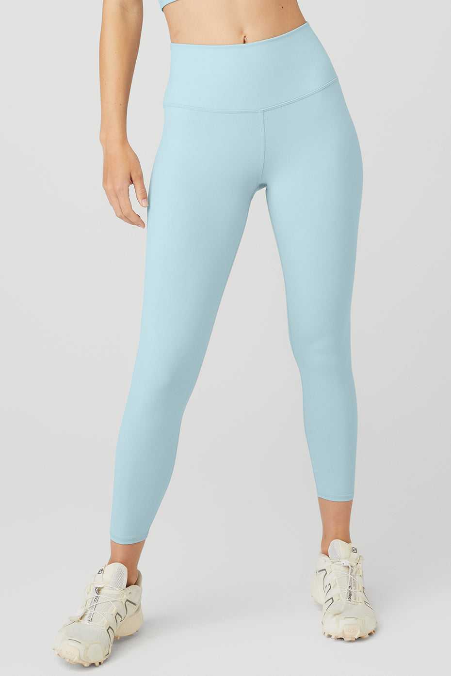 Leggings Alo Yoga 7/8 High-Taille Airbrush Bleu Femme | WAY-55014245