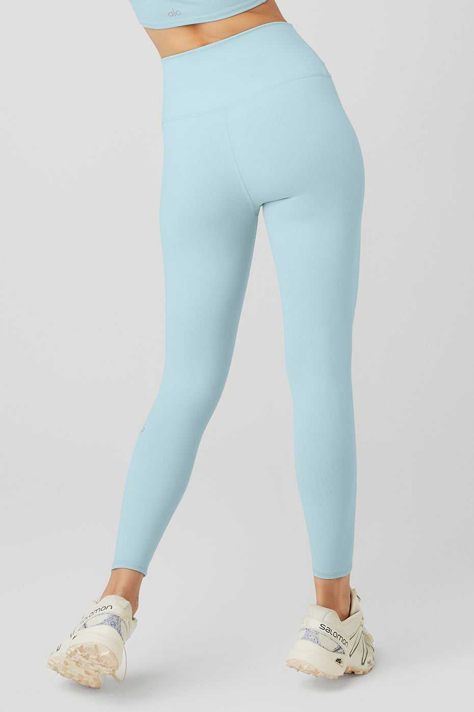 Leggings Alo Yoga 7/8 High-Taille Airbrush Bleu Femme | WAY-55014245