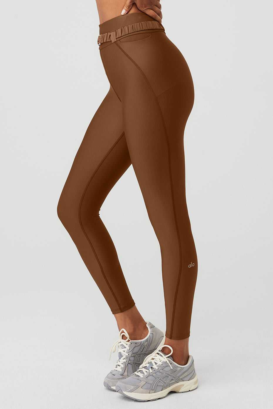 Leggings Alo Yoga Airlift High-Waist Charmer Marron Femme | GUG-33785547