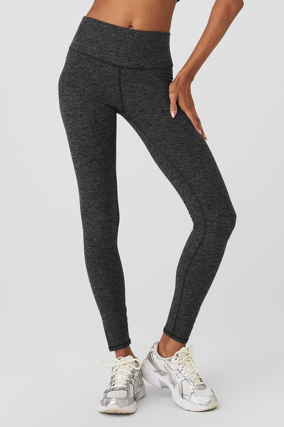 Leggings Alo Yoga Alosoft High-Waist Highlight Grise Foncé Femme | ISW-84069464