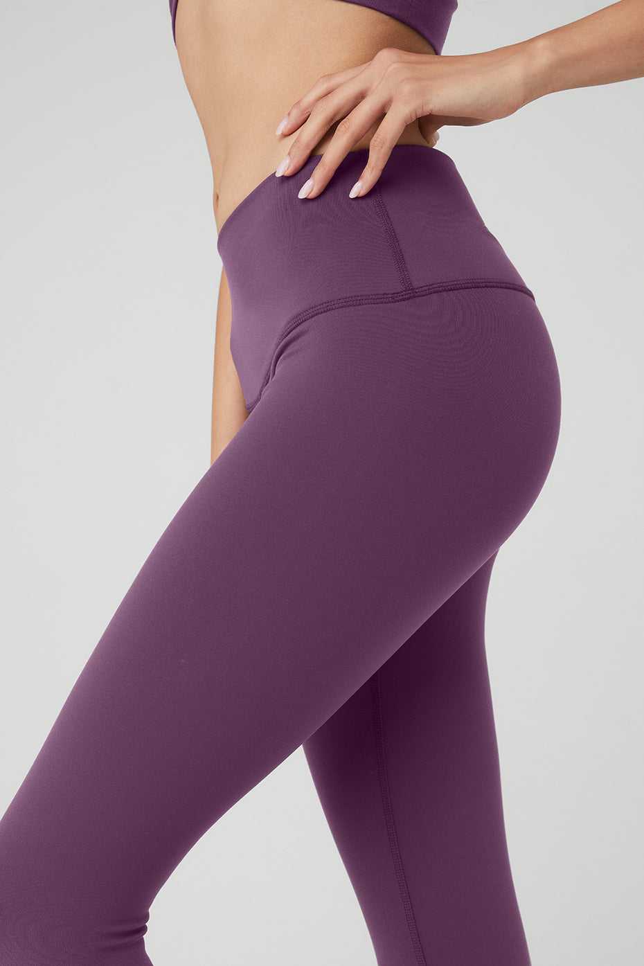 Leggings Alo Yoga 7/8 High-Taille Airbrush Violette Foncé Femme | FPD-79991066