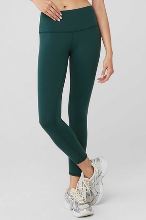 Leggings Alo Yoga 7/8 High-Taille Airbrush Vert Femme | AEL-01722360