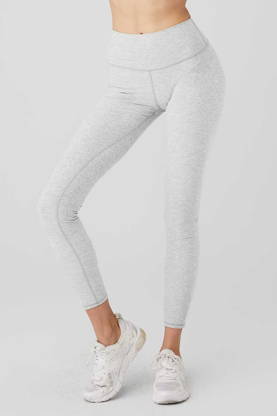 Leggings Alo Yoga Alosoft High-Waist Highlight Grise Femme | LUC-11233601