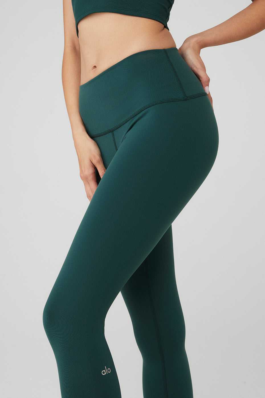 Leggings Alo Yoga 7/8 High-Taille Airbrush Vert Femme | AEL-01722360