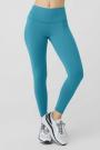 Leggings Alo Yoga 7/8 High-Taille Airbrush Jaune Clair Femme | CXC-94448973