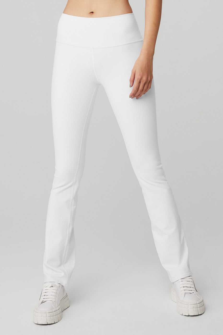 Leggings Alo Yoga Airbrush High-Waist Bootcut Blanche Femme | GGU-06796348