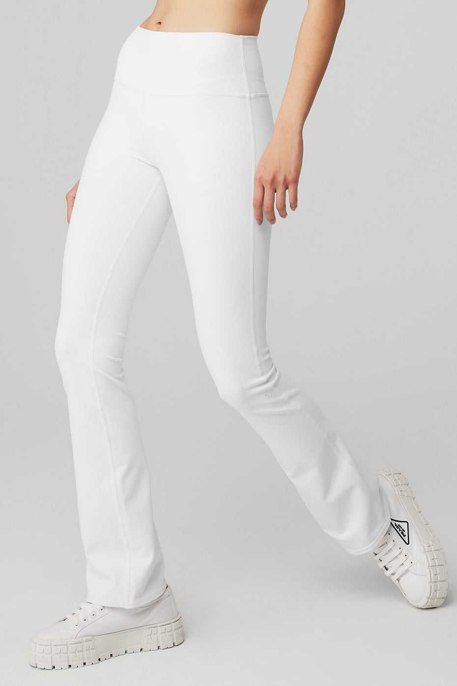 Leggings Alo Yoga Airbrush High-Waist Bootcut Blanche Femme | GGU-06796348