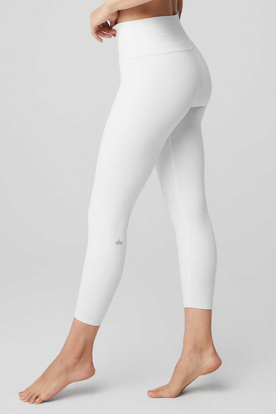 Leggings Alo Yoga 7/8 High-Taille Airbrush Blanche Femme | NSV-41815983