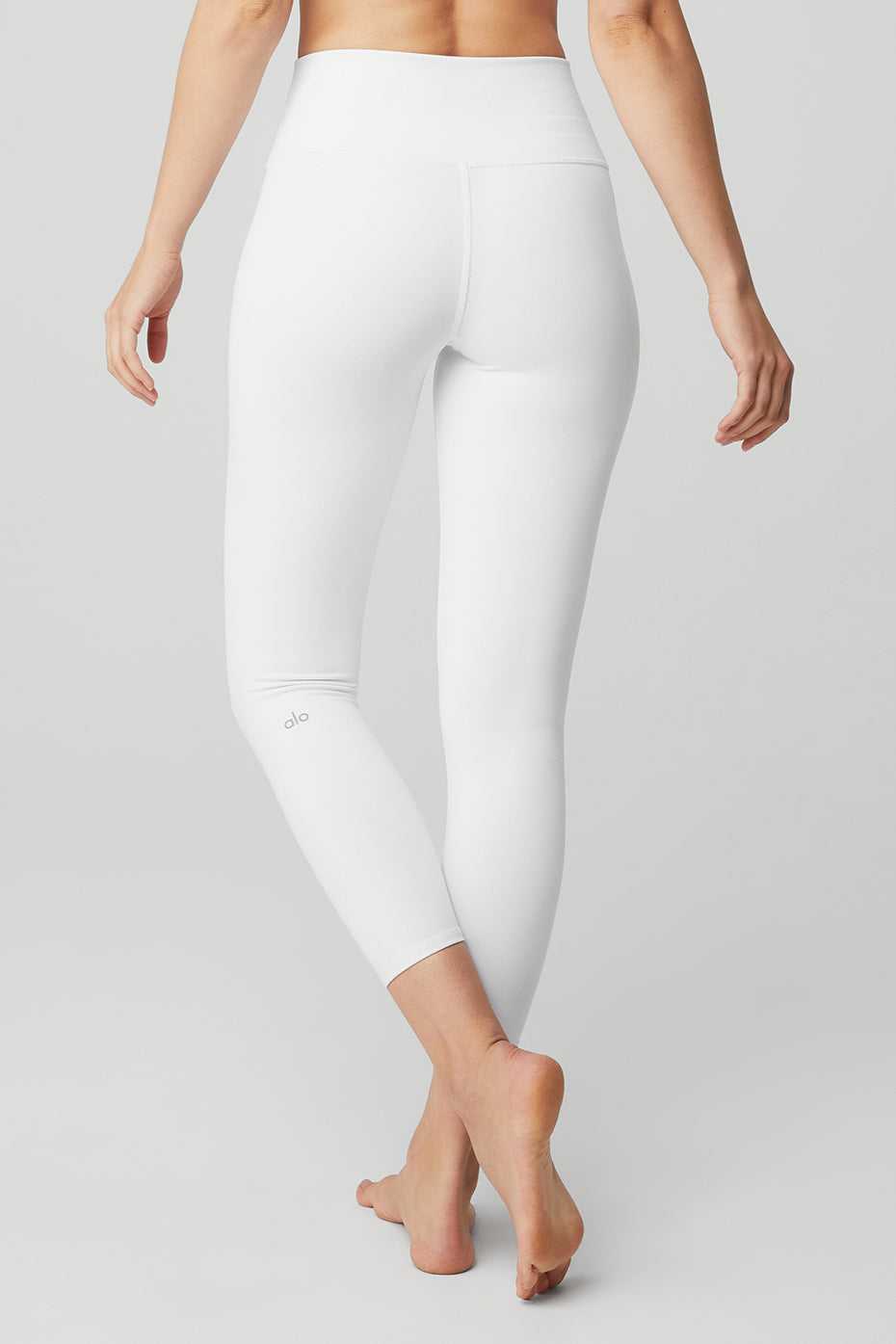 Leggings Alo Yoga 7/8 High-Taille Airbrush Blanche Femme | NSV-41815983