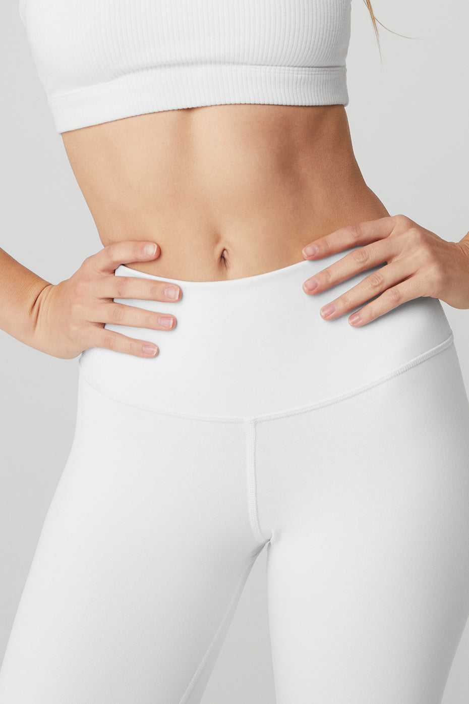 Leggings Alo Yoga 7/8 High-Taille Airbrush Blanche Femme | NSV-41815983