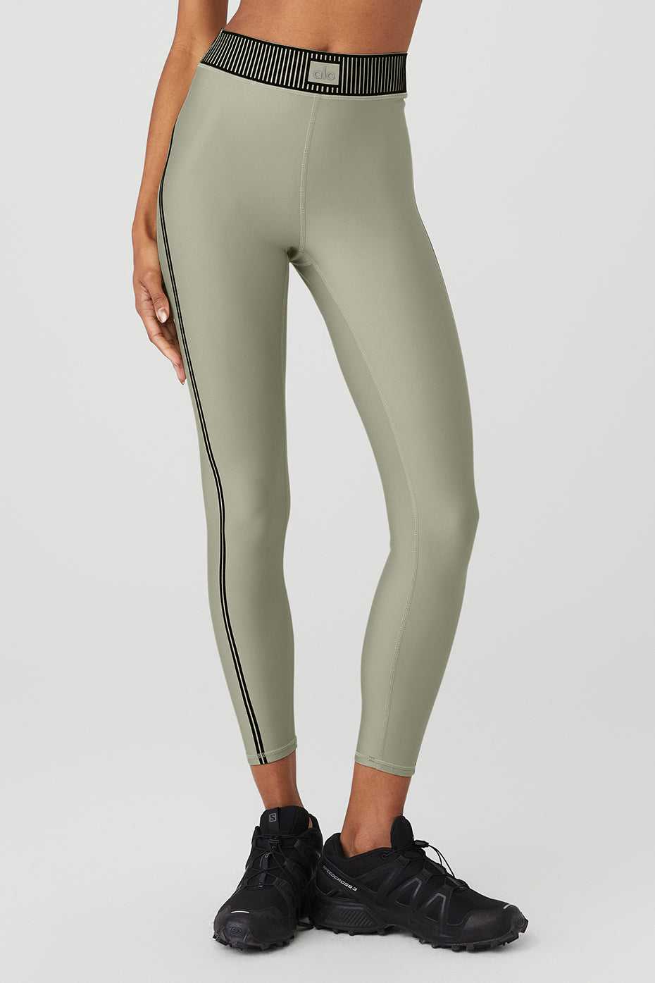 Leggings Alo Yoga Airlift High-Waist Line Up Limestone Femme | PUN-43139427