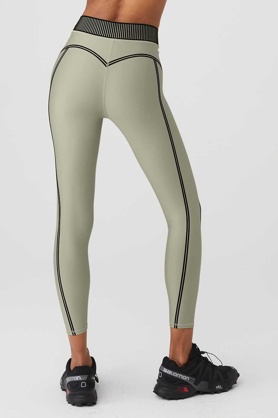 Leggings Alo Yoga Airlift High-Waist Line Up Limestone Femme | PUN-43139427