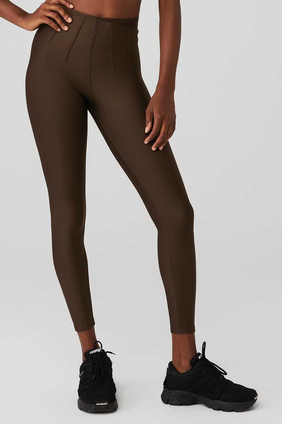 Leggings Alo Yoga Airlift High-Waist Corset Espresso Femme | NWZ-09348850