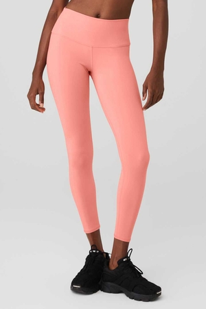 Leggings Alo Yoga 7/8 High-Taille Airbrush Strawberry Lemonade Femme | TYK-87896199