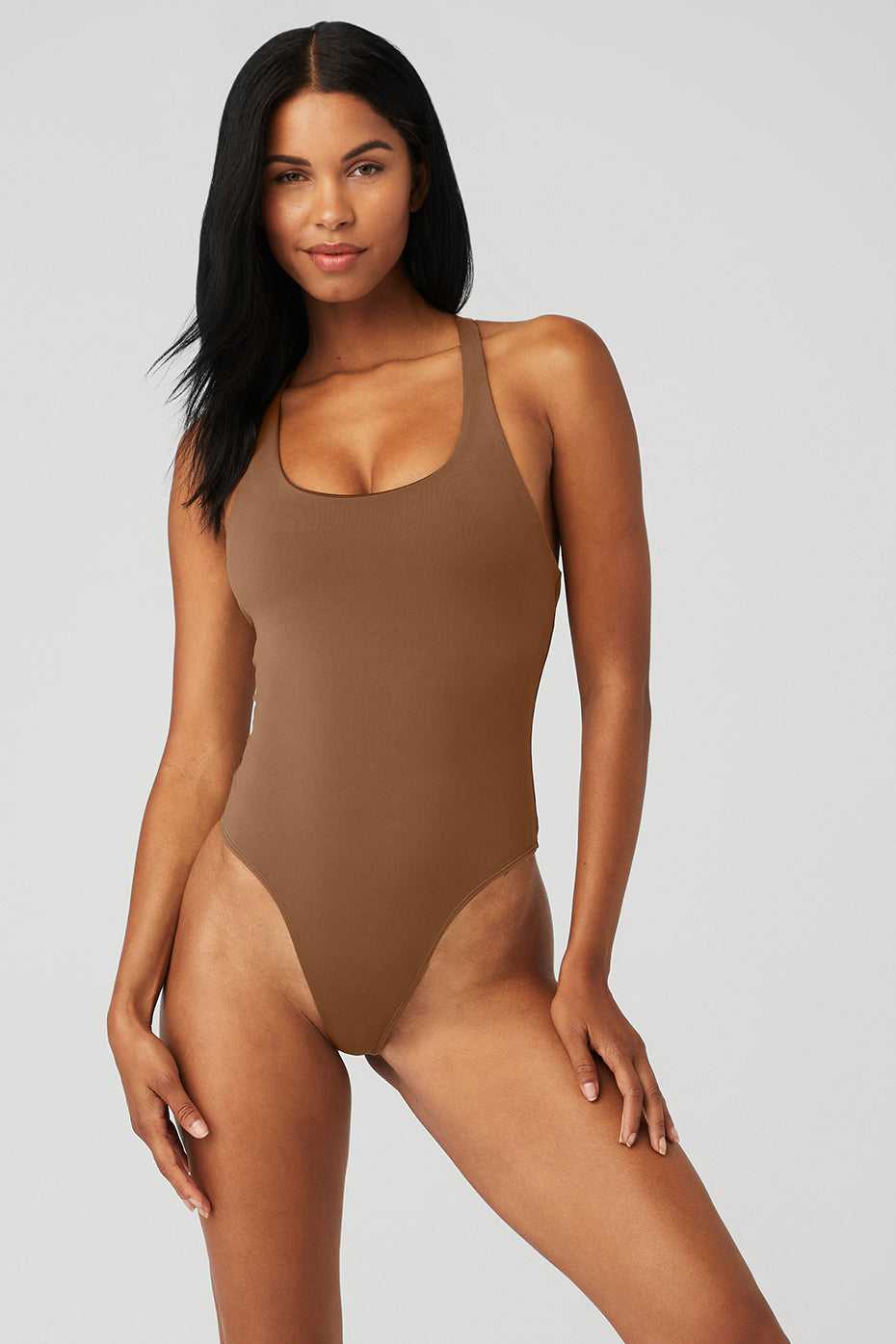 Body Alo Yoga Sleek Back Marron Femme | KFE-71834738