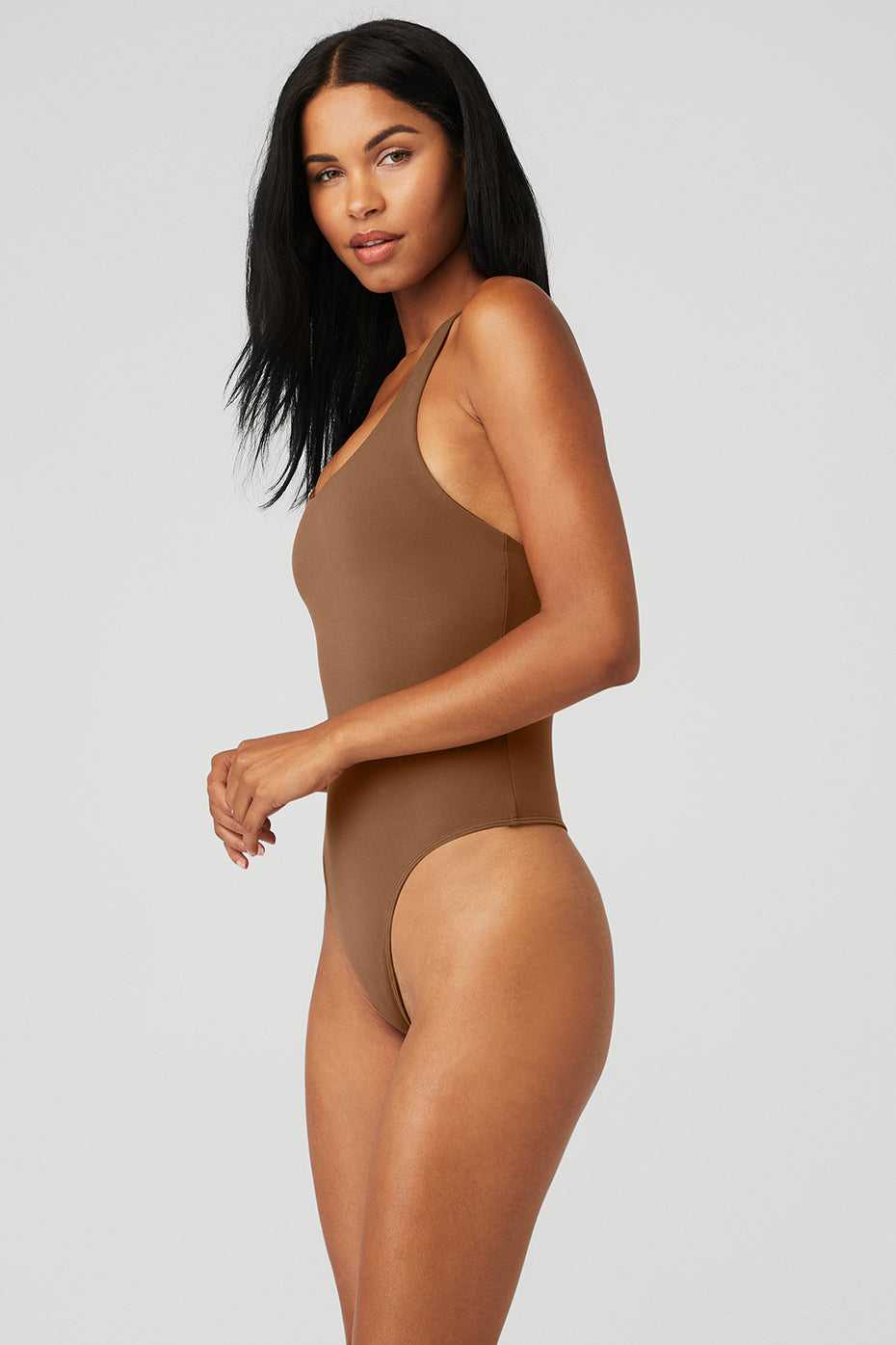 Body Alo Yoga Sleek Back Marron Femme | KFE-71834738