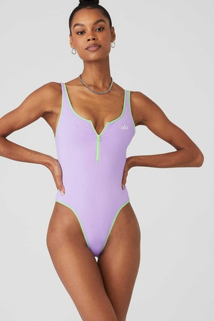 Body Alo Yoga Supernova Violette Femme | VOT-60624521