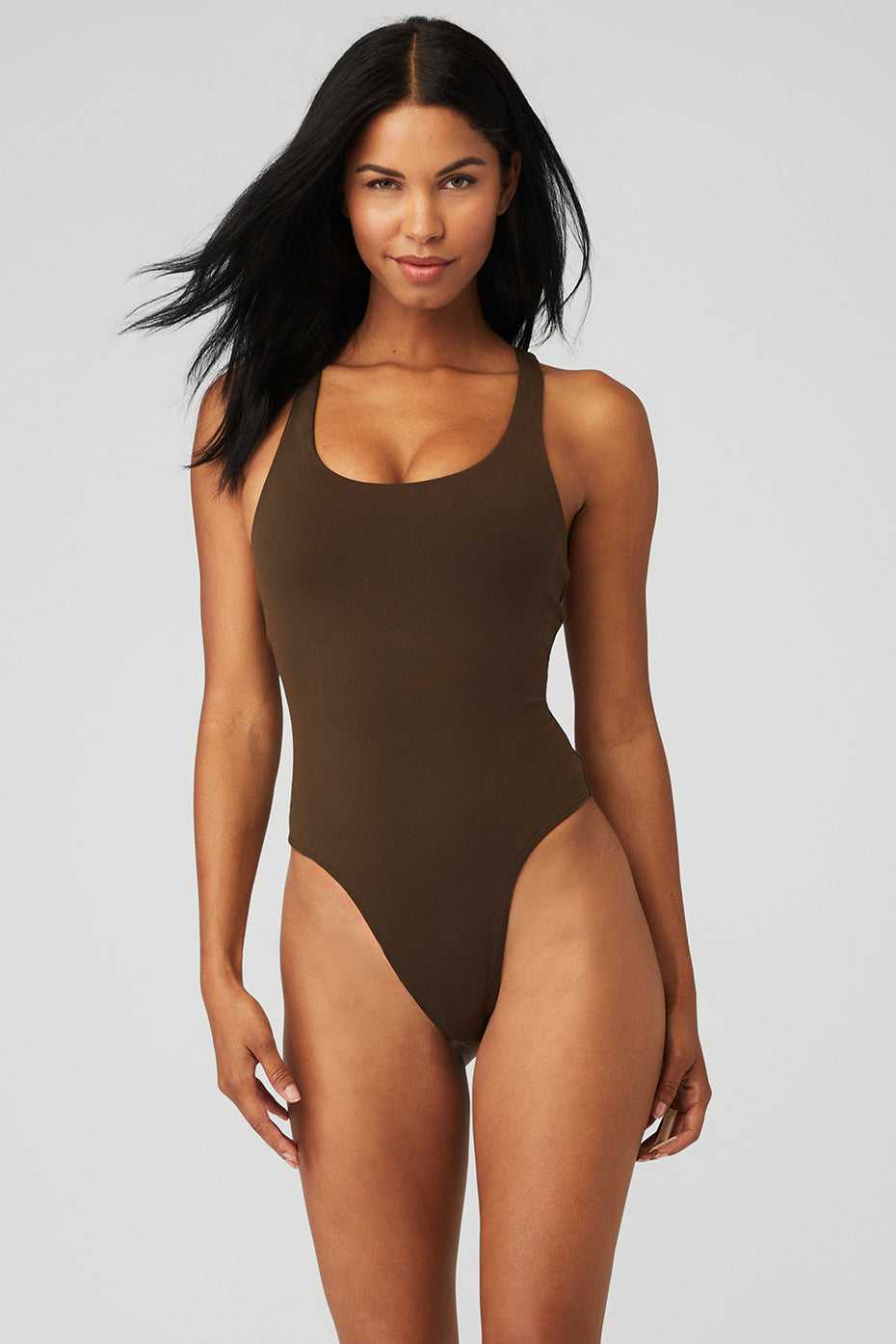 Body Alo Yoga Sleek Back Espresso Femme | BEF-57177454