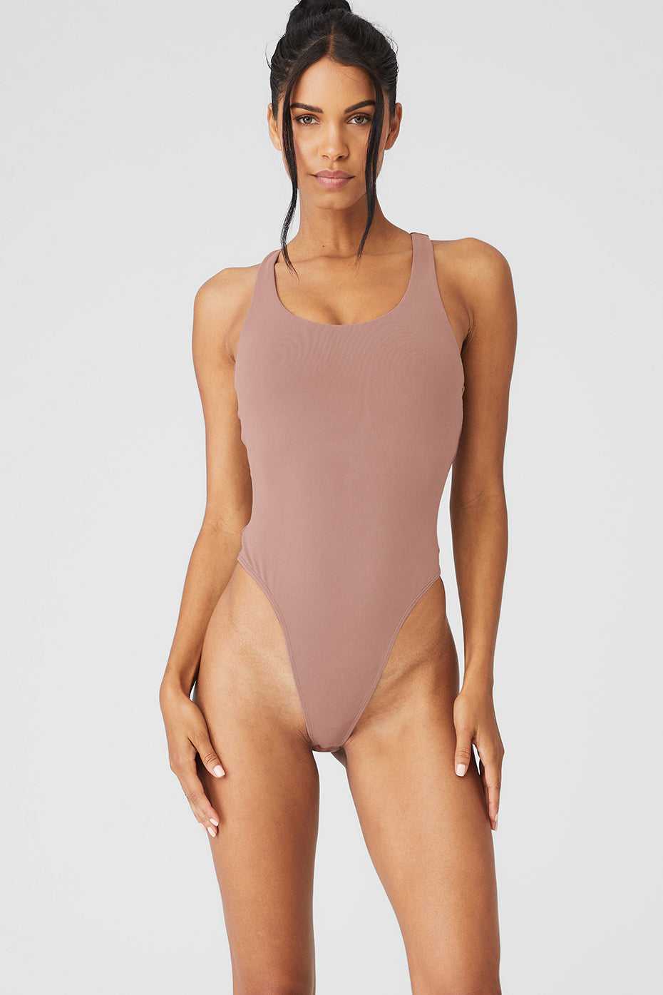 Body Alo Yoga Sleek Back Smoky Quartz Femme | MXV-98449432