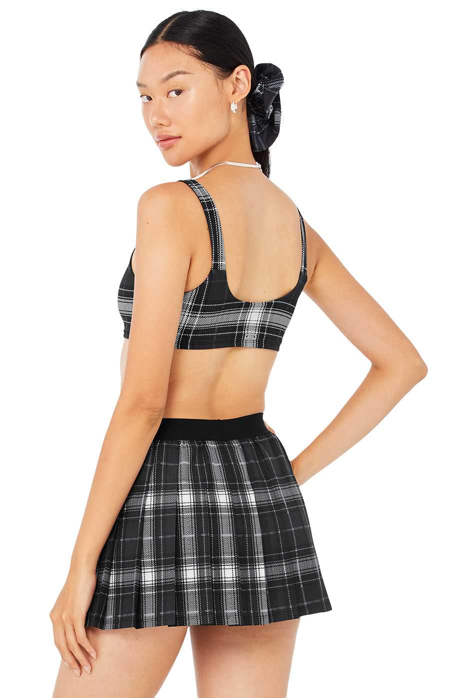 Soutien Gorge Alo Yoga Vapor Legacy Plaid Noir Femme | NXF-61217065