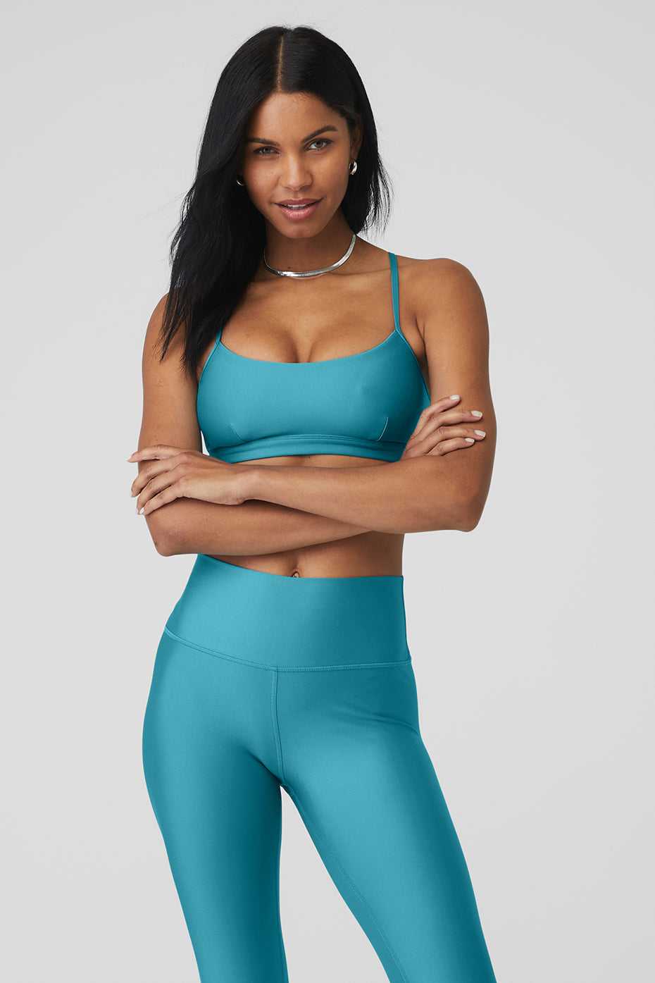 Soutien Gorge Alo Yoga Airlift Intrigue Bleu Femme | FVE-33039339