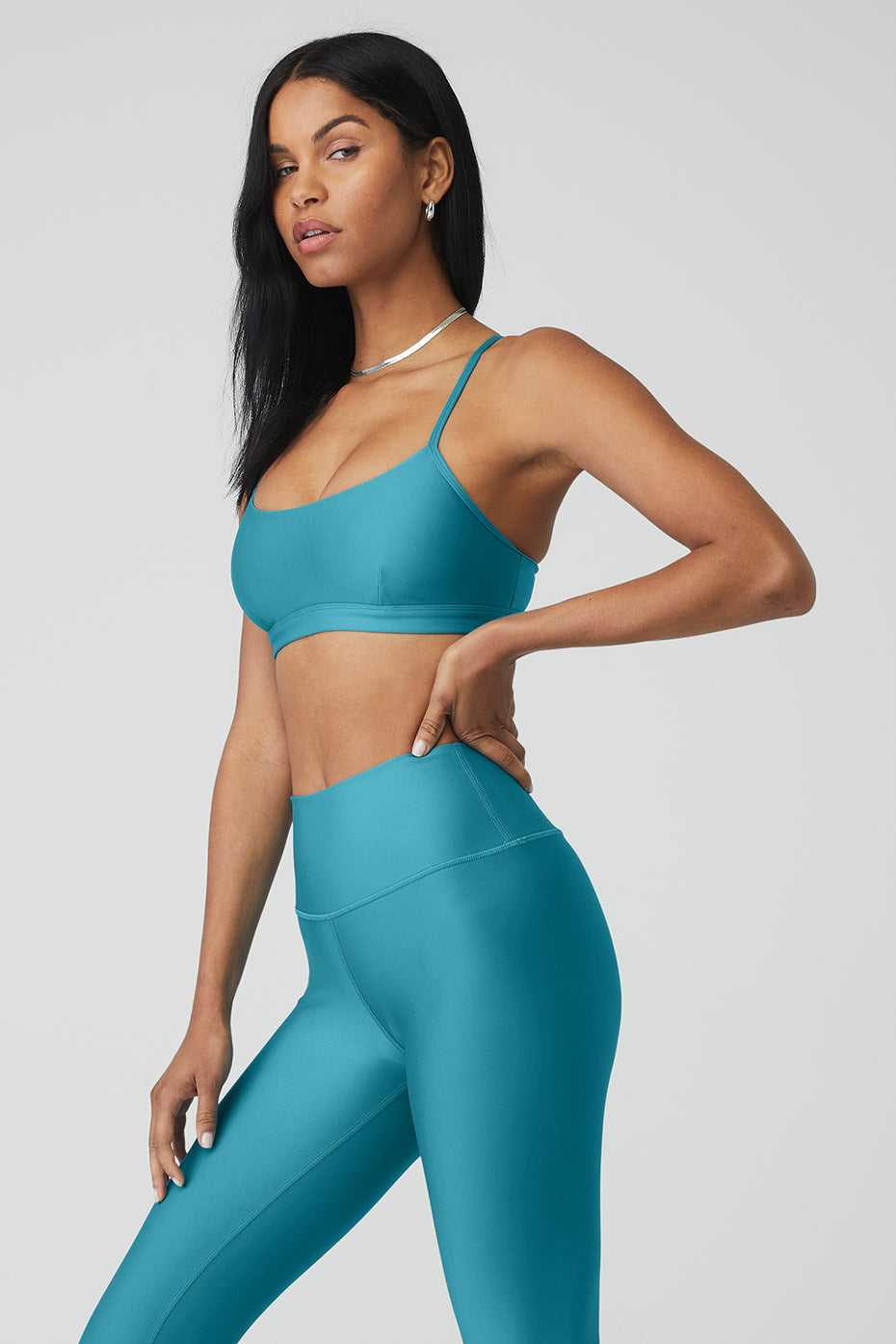 Soutien Gorge Alo Yoga Airlift Intrigue Bleu Femme | FVE-33039339