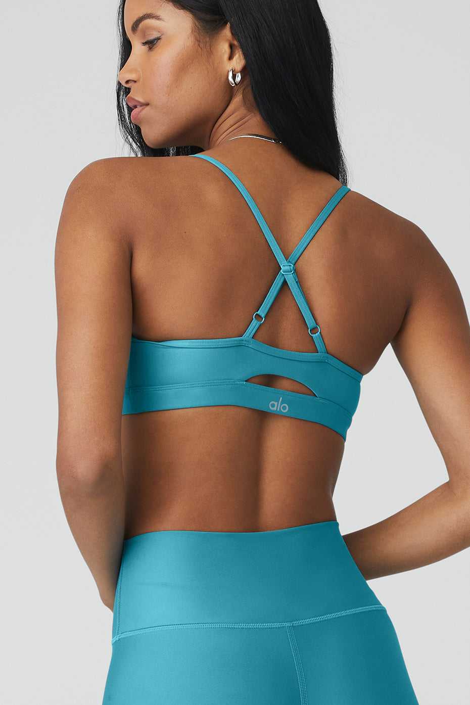 Soutien Gorge Alo Yoga Airlift Intrigue Bleu Femme | FVE-33039339