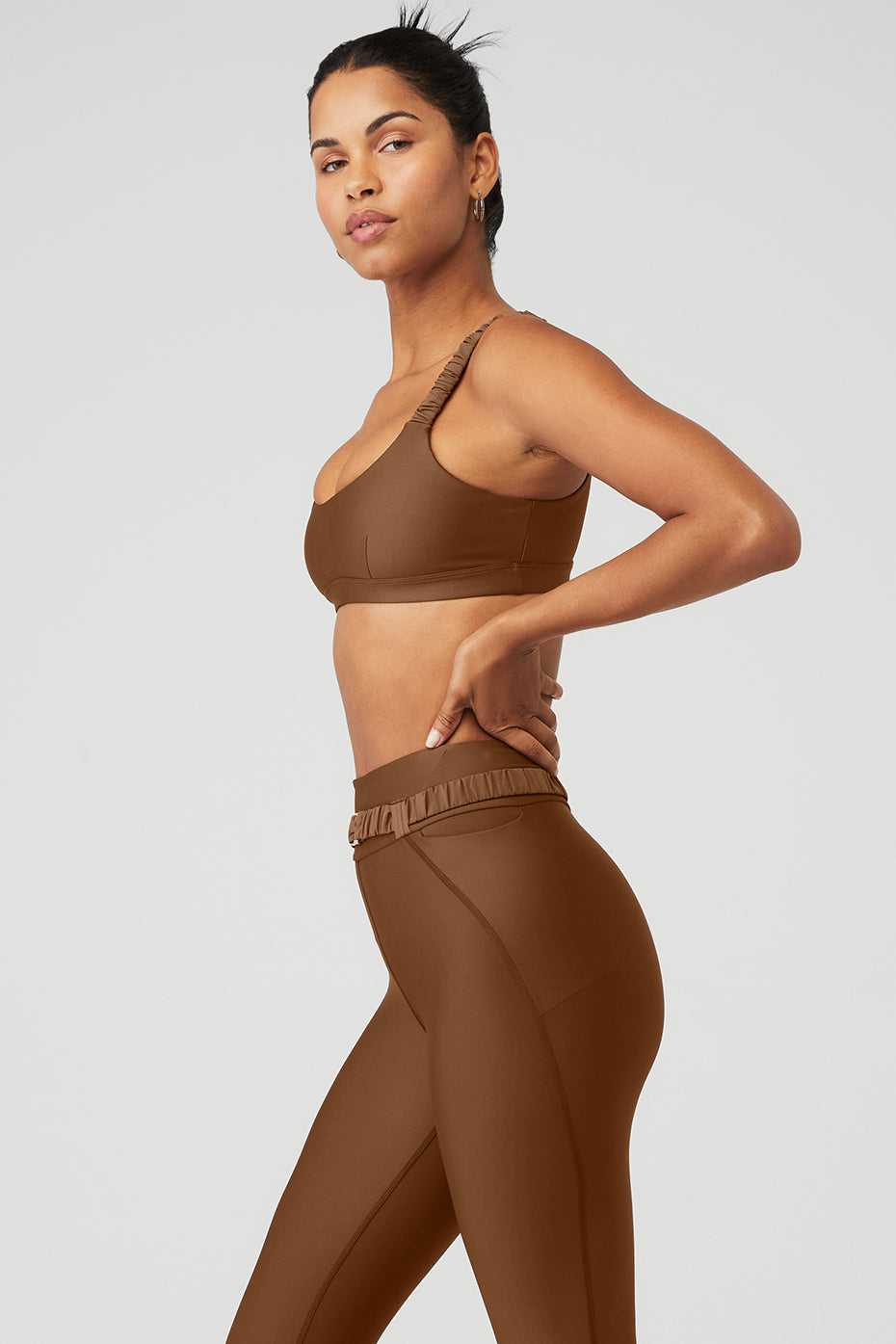 Soutien Gorge Alo Yoga Airlift Charmer Marron Femme | KMW-24191606