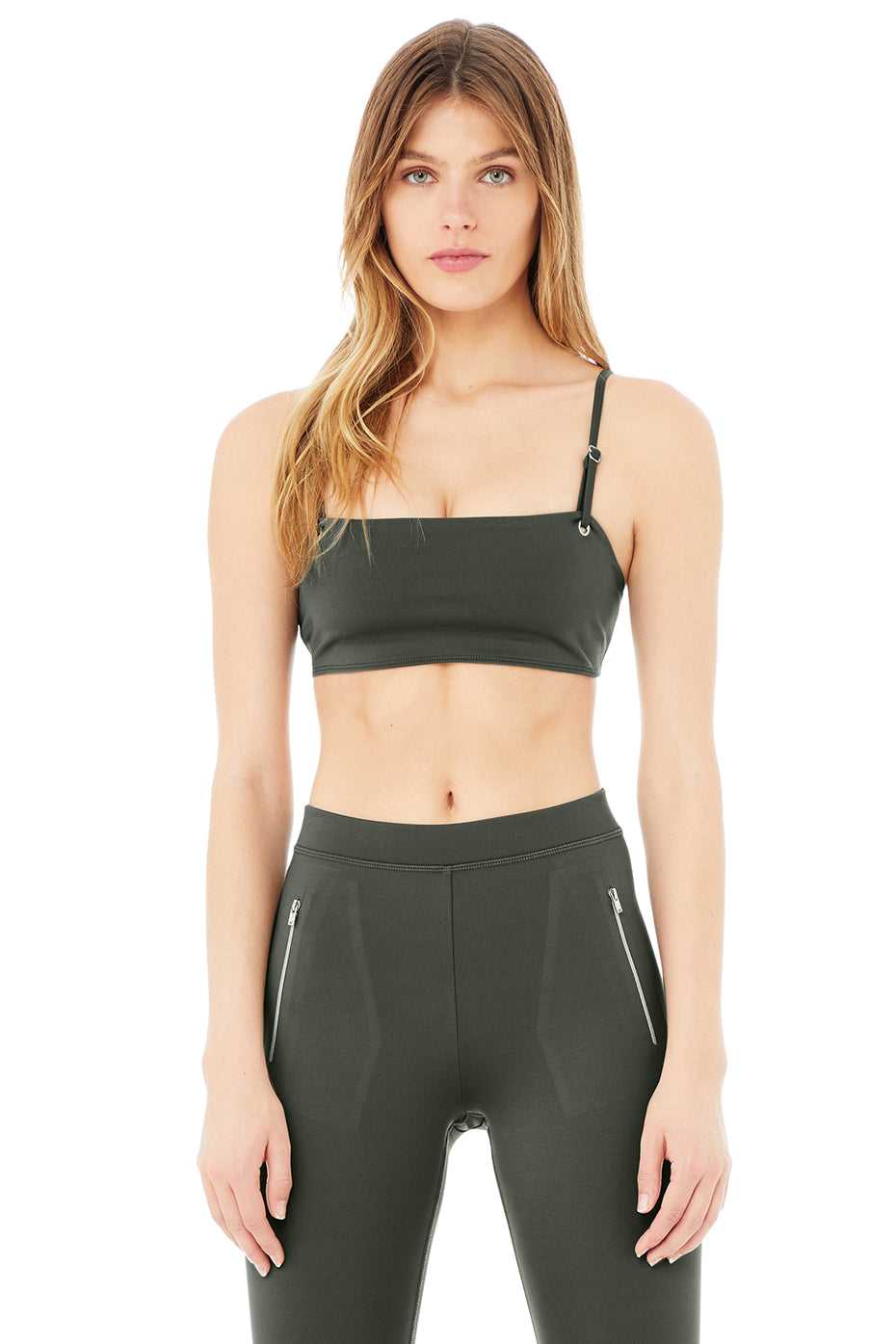 Soutien Gorge Alo Yoga Thrill Seeker Vert Foncé Femme | IYJ-08214504