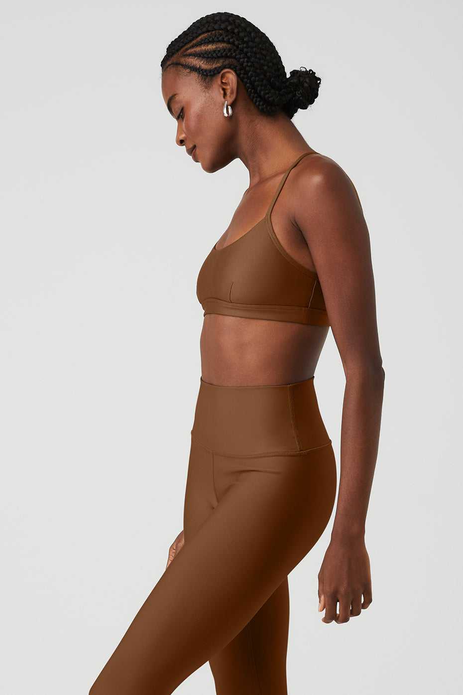 Soutien Gorge Alo Yoga Airlift Intrigue Marron Femme | KCH-95622163