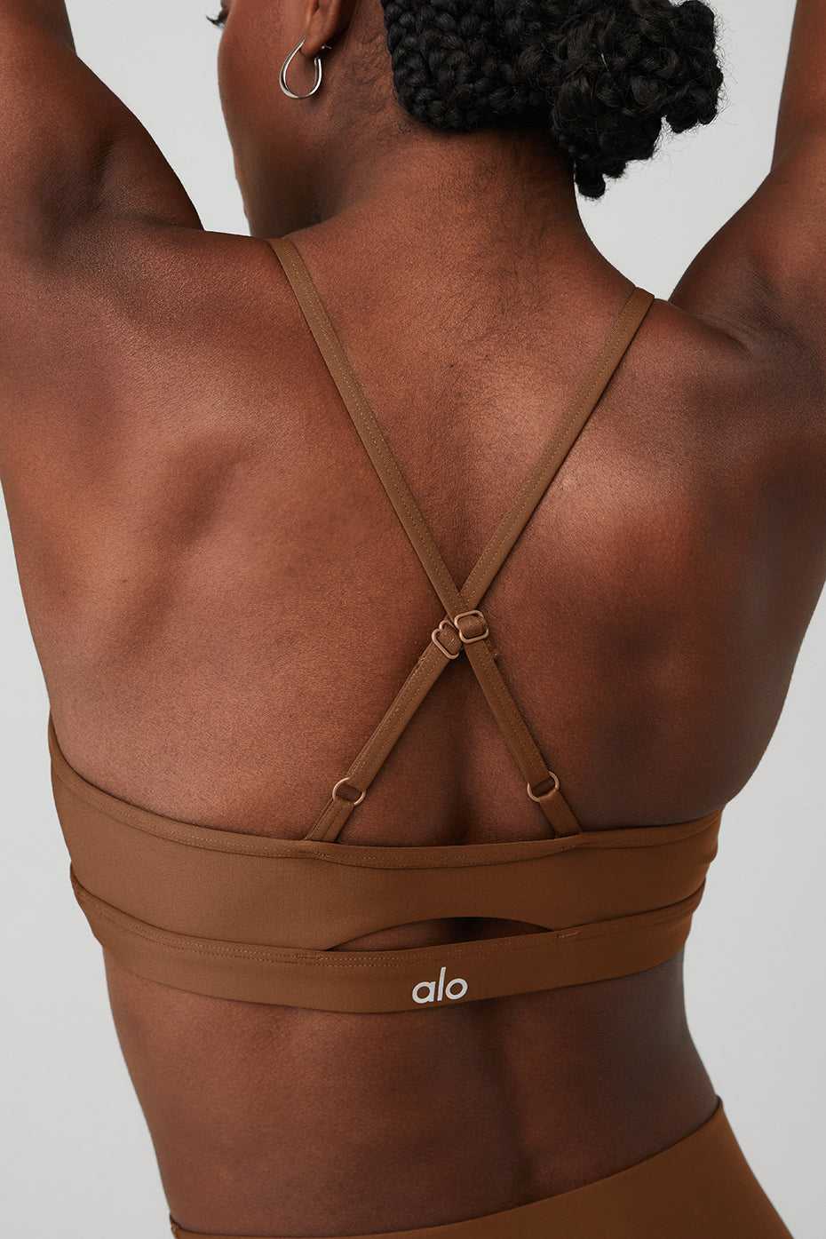 Soutien Gorge Alo Yoga Airlift Intrigue Marron Femme | KCH-95622163