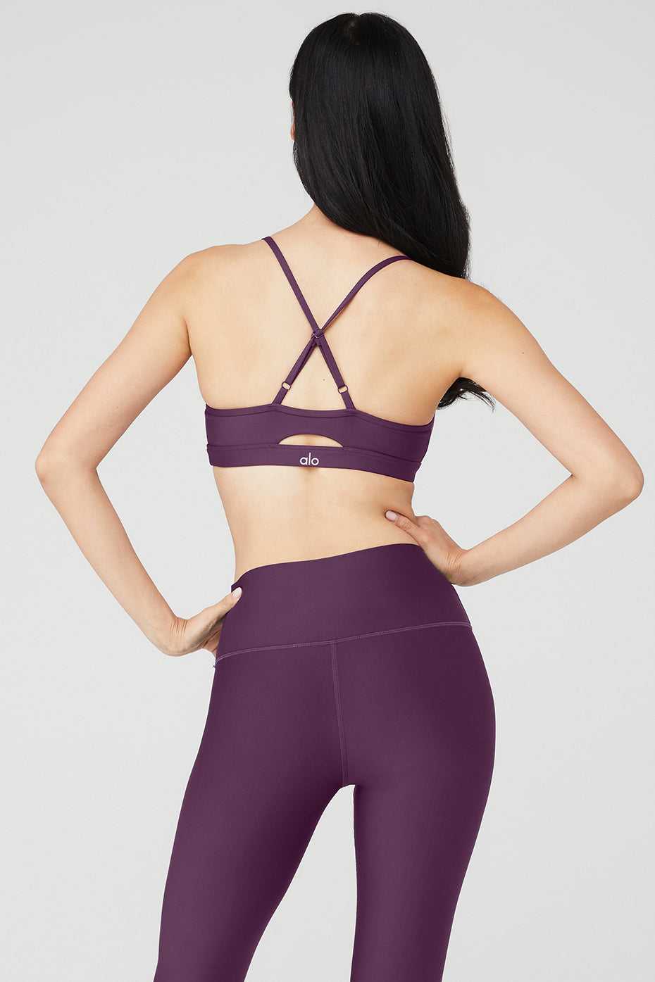 Soutien Gorge Alo Yoga Airlift Intrigue Violette Foncé Femme | WVI-37718416