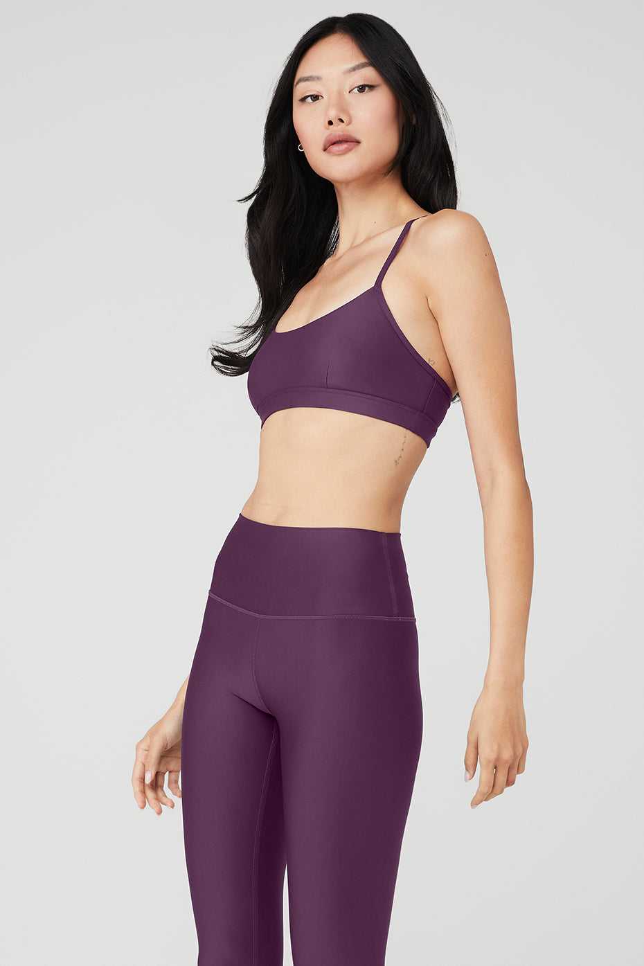 Soutien Gorge Alo Yoga Airlift Intrigue Violette Foncé Femme | WVI-37718416