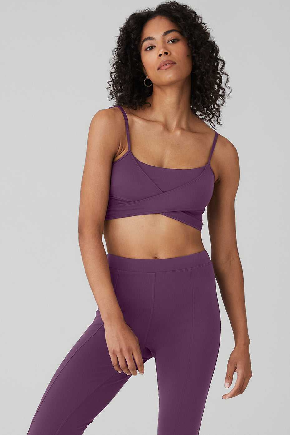 Soutien Gorge Alo Yoga Airbrush Enso Violette Foncé Femme | VIR-95484950