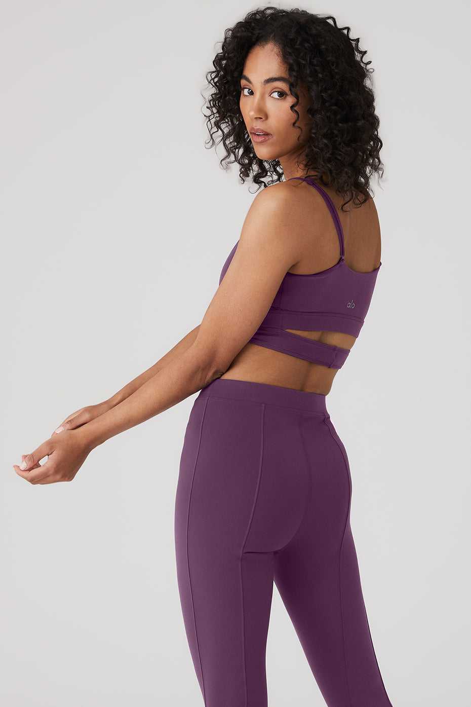 Soutien Gorge Alo Yoga Airbrush Enso Violette Foncé Femme | VIR-95484950