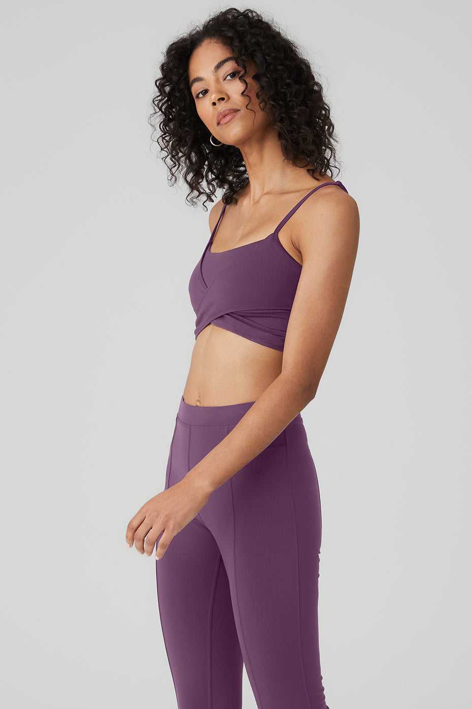 Soutien Gorge Alo Yoga Airbrush Enso Violette Foncé Femme | VIR-95484950