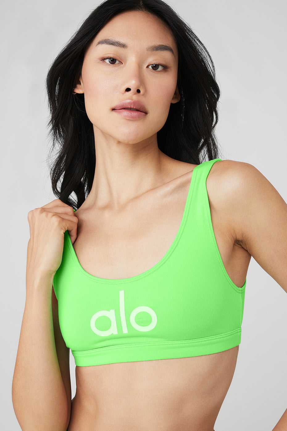 Soutien Gorge Alo Yoga Ambient Logo Vert Femme | QUM-65047118