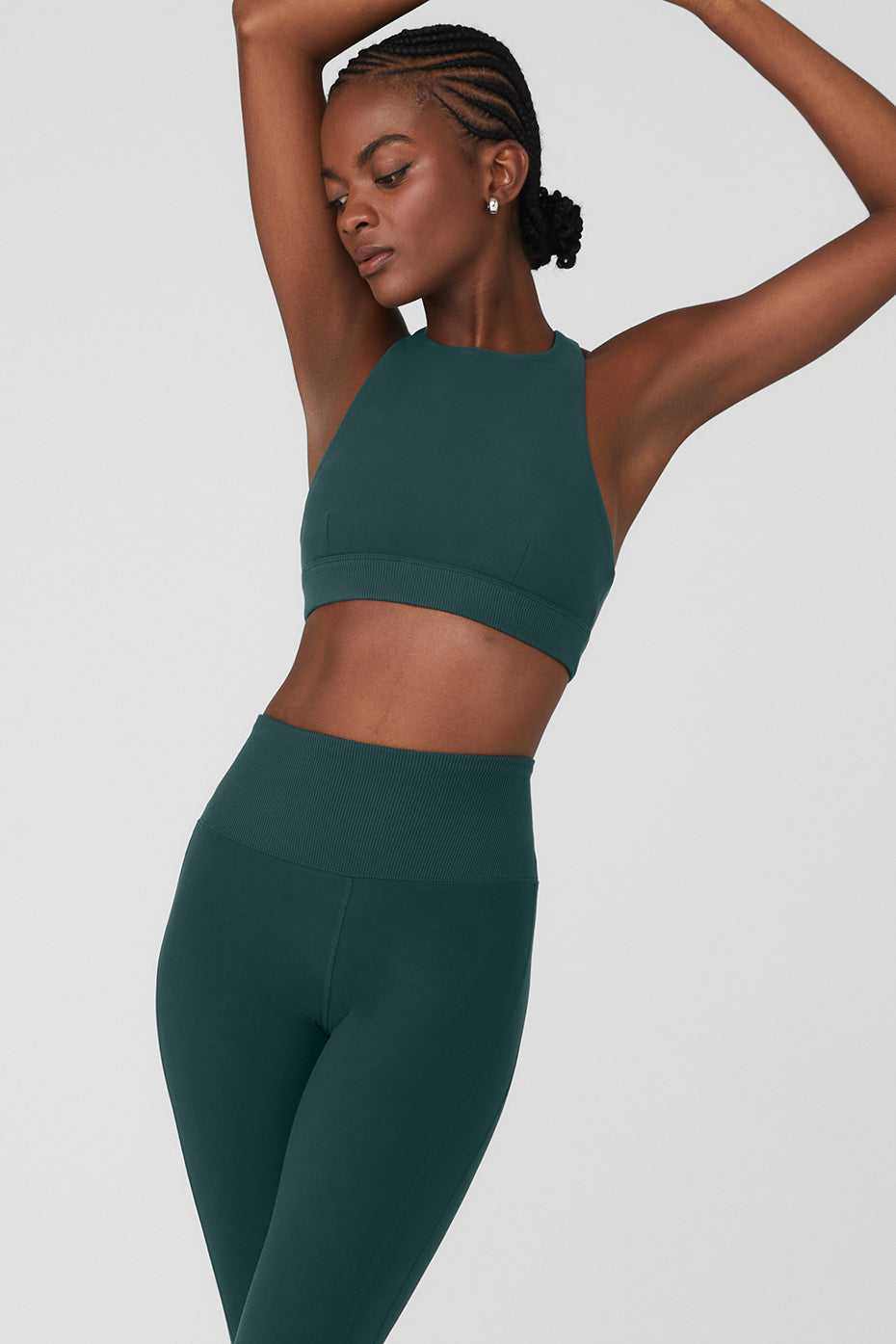 Soutien Gorge Alo Yoga Alosoft Iconic 90's Vert Femme | ZPK-99230246