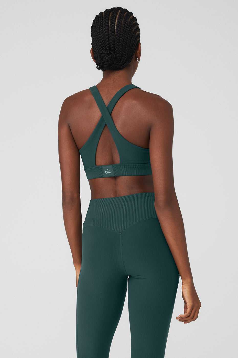 Soutien Gorge Alo Yoga Alosoft Iconic 90's Vert Femme | ZPK-99230246