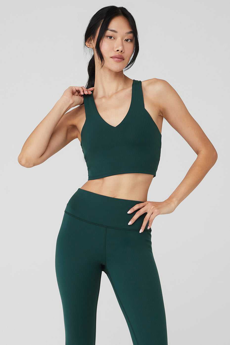 Soutien Gorge Alo Yoga Airbrush Real Vert Femme | PDM-42965069