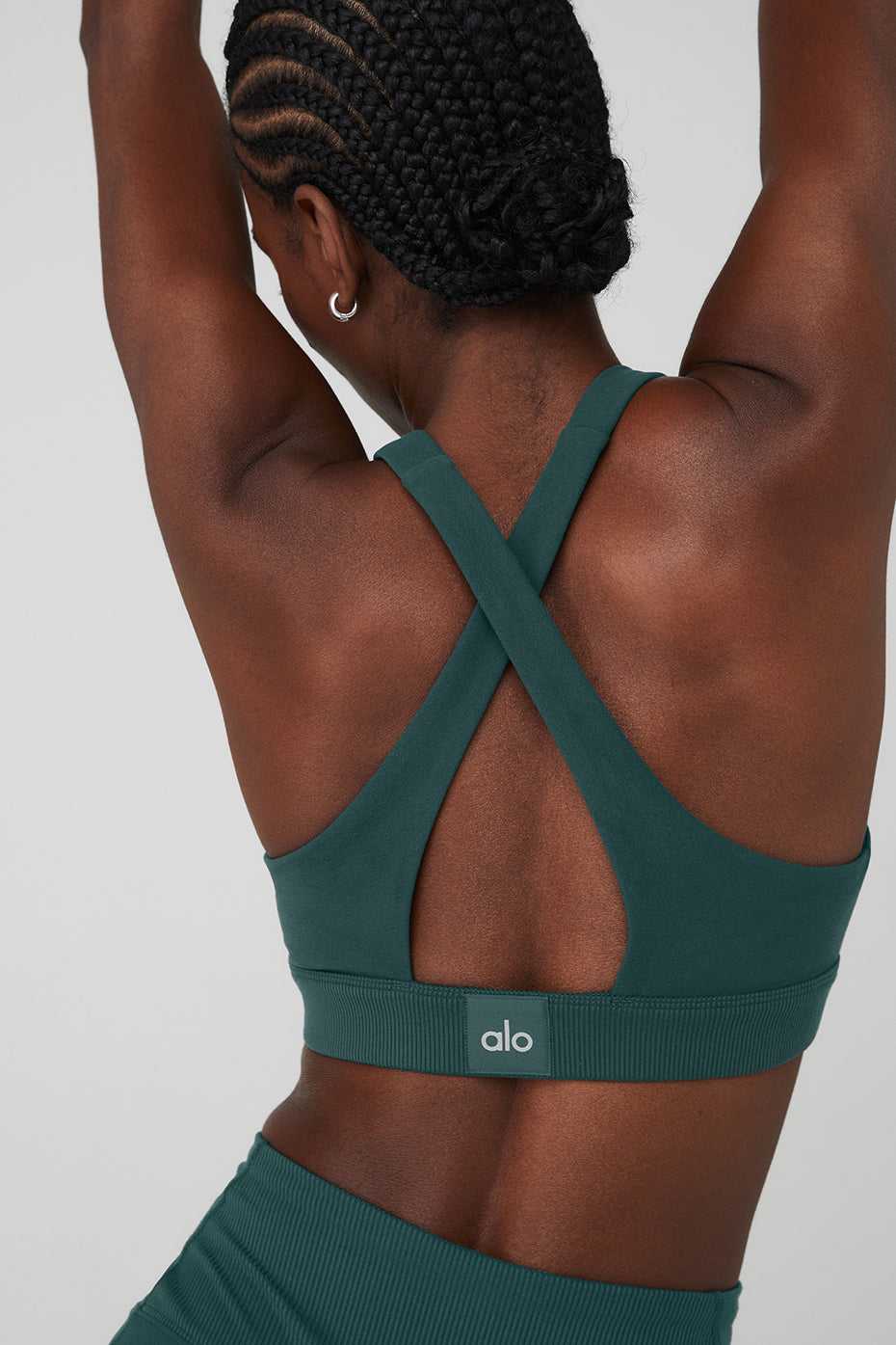 Soutien Gorge Alo Yoga Alosoft Iconic 90's Vert Femme | ZPK-99230246