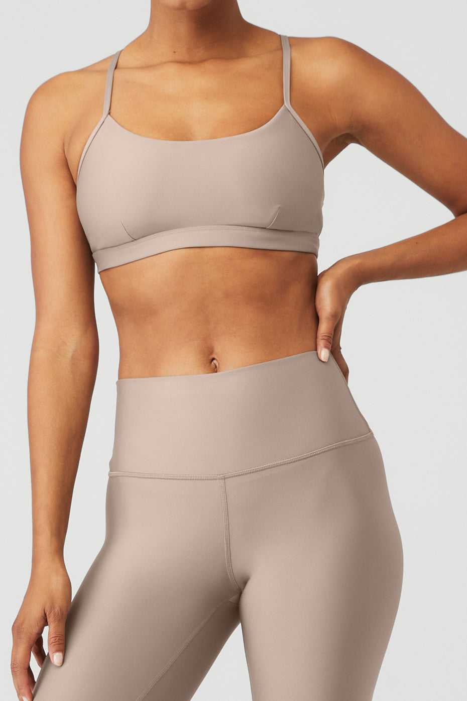 Soutien Gorge Alo Yoga Airlift Intrigue Grise Marron Femme | TXC-15426858