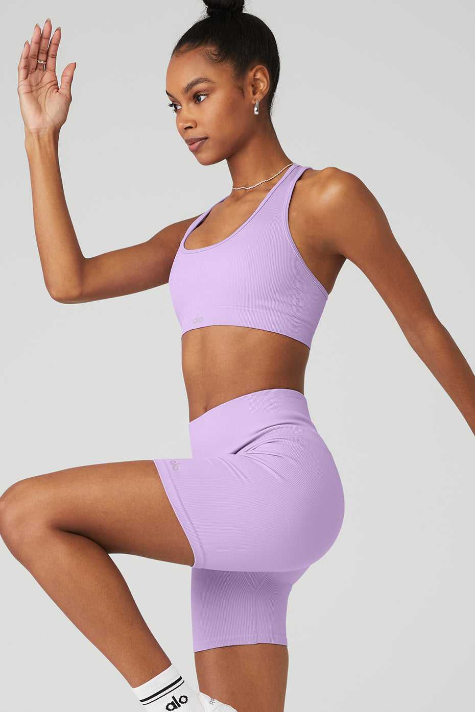 Soutien Gorge Alo Yoga Seamless Ribbed Violette Femme | ULJ-93249532