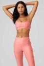 Soutien Gorge Alo Yoga Airlift Intrigue Jaune Clair Femme | MKZ-14108044